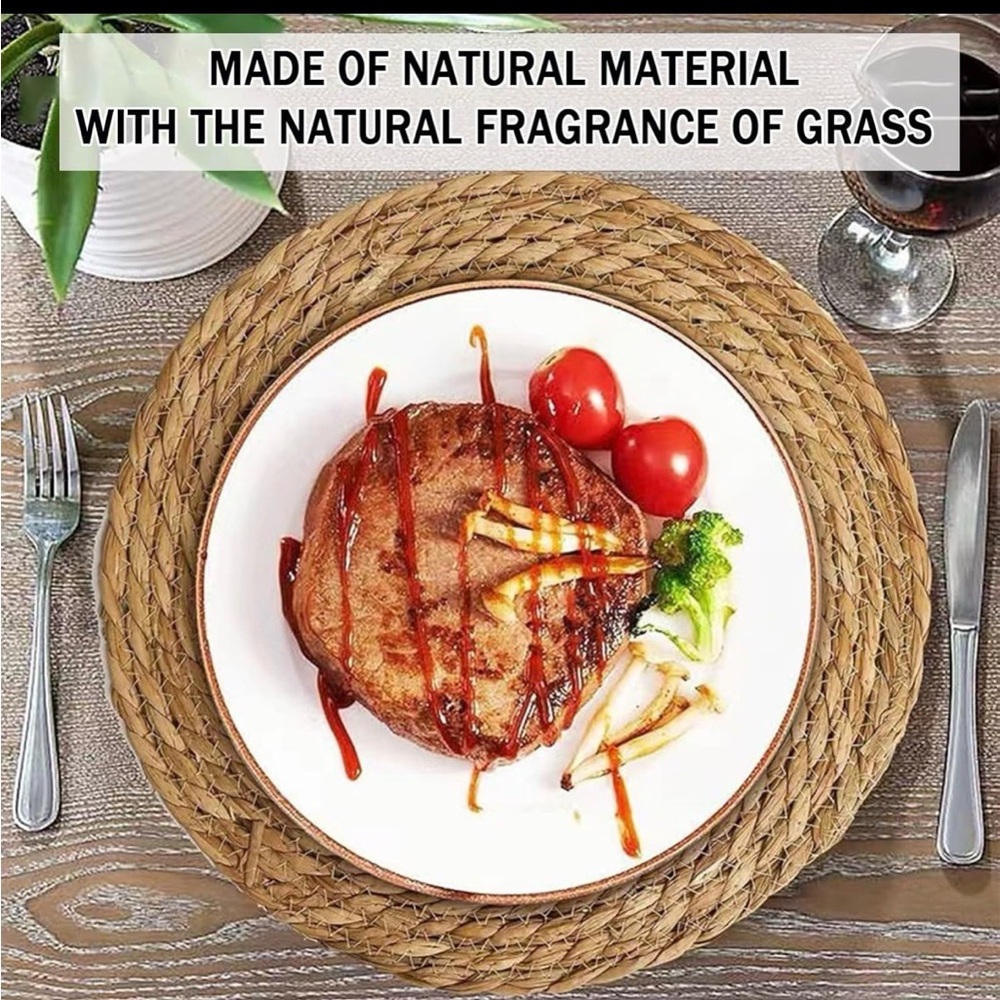 Natural Woven Placemat set of 8